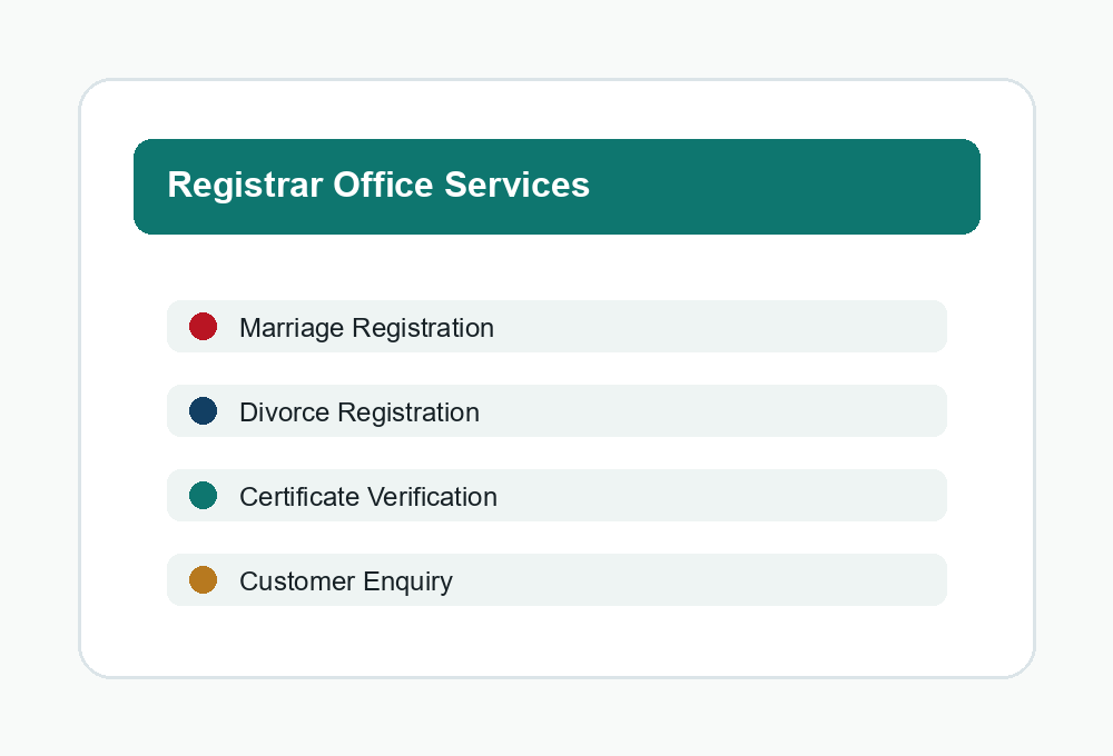 Registrar office services